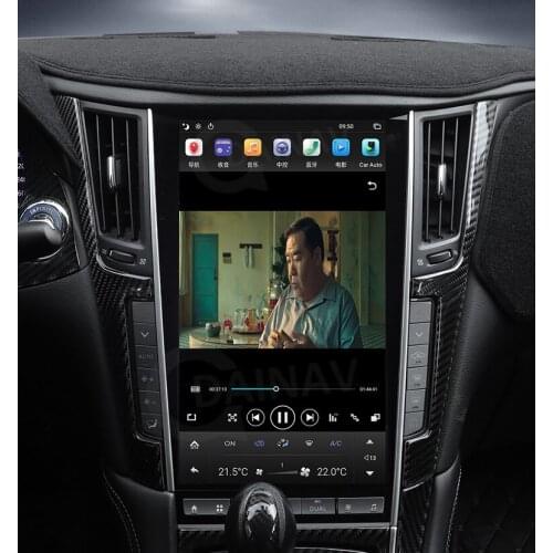 Car Radio Multimedia Player GPS Navigation 13.6 inch For Infiniti Q50 Q50L Q50S Q60 Q60S 2012-2020 Car Player Right wheel