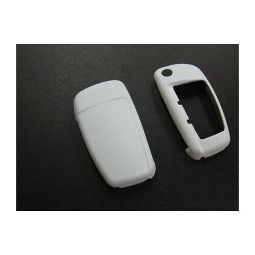 WHITE Remote Flip Key Cover Case Skin Shell Cap Fob Protection Hull S Line for Audi A3 A4 A6 Q5 Q7 TT R8