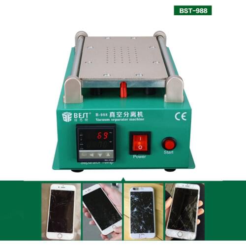 BST-988 Electrical LCD Screen Separator Built-in Vacuum Pump Screen Split Stainless Steel Hot Plate For Mobile Phone Repair