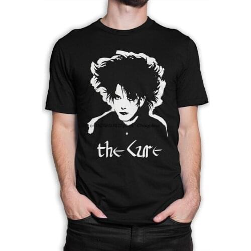 The Cure Robert Smith Black T Shirt 100% Cotton Tee Womens and Mens Sizes