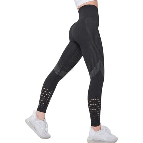 Black Stretch Pants High Waist Yoga Leggings Sport Women Fitness Tights Grey Push Up Yoga Pants Running Jogging Trousers Pink