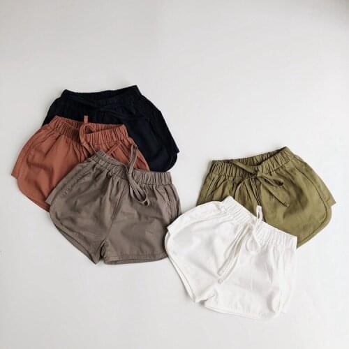 Kids Clothing Summer Children Cotton Shorts Boys and Girl Clothes Baby Fashion Pants Summer Boys Beach Pants Waistband Shorts