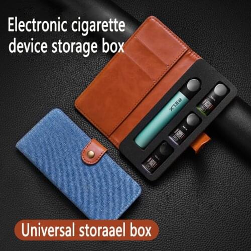 Denim Storage Box For Relx Classic/alpha/ I/infinity /phantom Compatible Relx Pod Storage Box For Yooz /snow /nrx /juul Devices