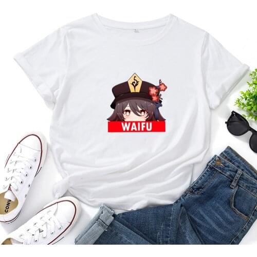 Senpai Himiko Toga Waifu Japanese Anime Women Tshirt Streetwear Short Sleeve T-shirt Woman Harajuku Cute 90s Tee Shirt Women