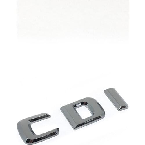 Kyburg CDI Chrome Car Trunk Letters Badge Emblem for Mercedes w163, w164, w169, w202, w203, c209, w210, w211, w220, w221, w245