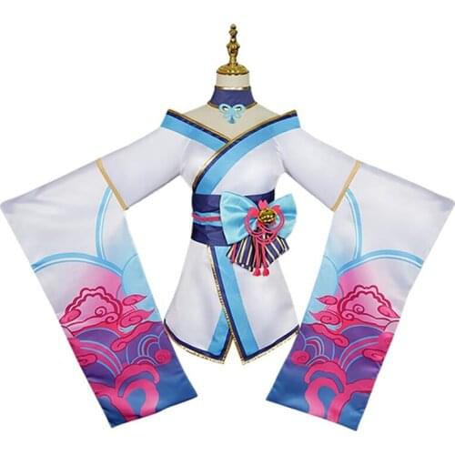 Spirit Blossom Ahr Cosplay Costumes LOL Spirit Blossom Ahri Dress Uniform Sets for Women Girls Halloween Festival Carnival Party