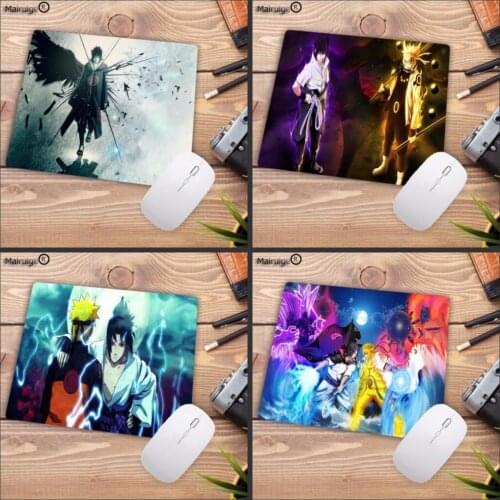 Mairuige Japan Anime Naruto Computer Mouse Pad Mousepads Decorate Your Desk Non-Skid Rubber Pad Not Overlock Table Mouse Pad