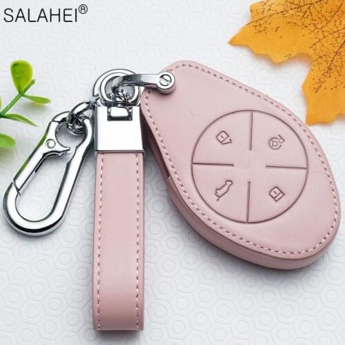 Leather Car Key Case Full Cover Protection For Xpeng G3 Key Case G3 Intelligent High Quality Keychian Bag Interior Accessories