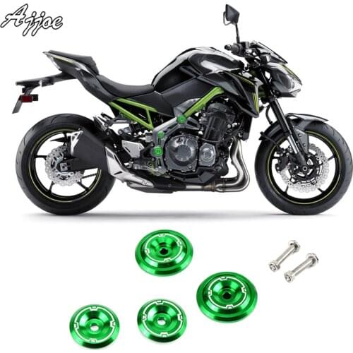 Motorcycle Aluminum Frame Hole Cover For Kawasaki Z900 2017 2018
