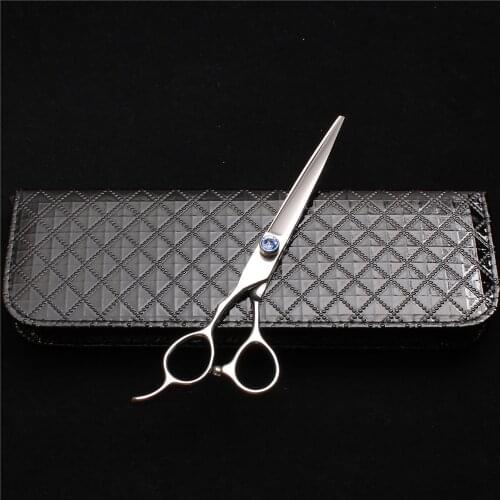 Left Hand 7.5" Customized Logo 440C Dogs Grooming Scissors Cutting Scissors Straight Shears Animal Supplies Pets Scissors C8003