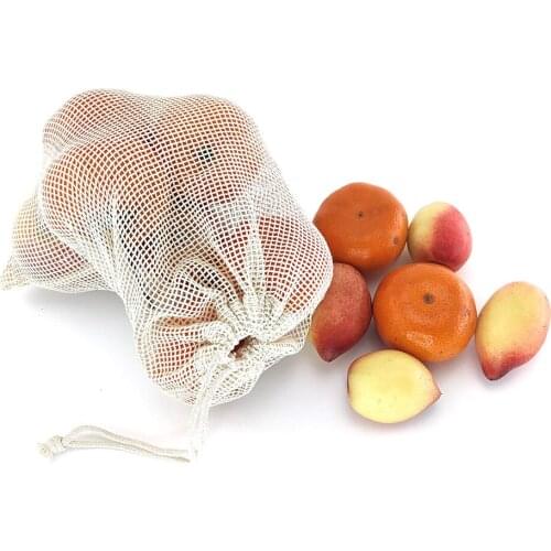 Reusable Mesh Grocery Bag Storage Fruit Vegetable Shopping Bags ECO Totes Handbag Net Clutch Bag Shopper Multi Kitchen Organizer