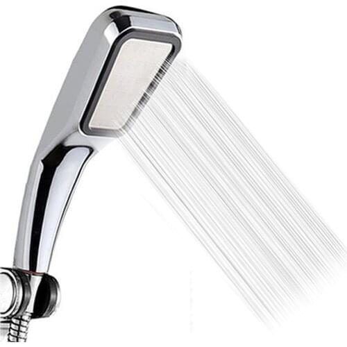 300 Holes Shower Head Water Saving Flow With Chrome ABS Rain High Pressure Water Saving spray Nozzle bathroom accessories