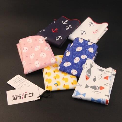 New Korean fashion designer high quality mens Handkerchiefs pocket squares cotton 10pcs/lot