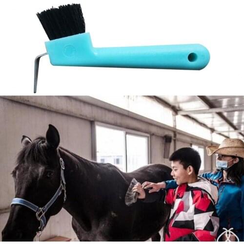 Plastic Premium Horseshoe Care Tool Scrub Eco-friendly Horse Hoof Tool Anti-break for Outdoor