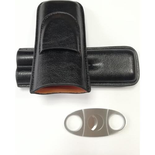 Mini Travel Humidor Leather Cigar Case Holster Travel Wear Cigarette Storage Bag Smoke Cigarette Accessories