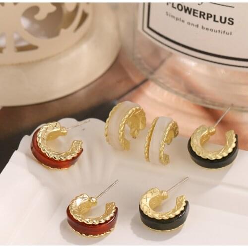 Vienkim Fashion Classic Ear Buckle for Women Trendy Gold Color Circle Hoop Earrings Hip Hop Jewelry Accessories 2021 Gifts