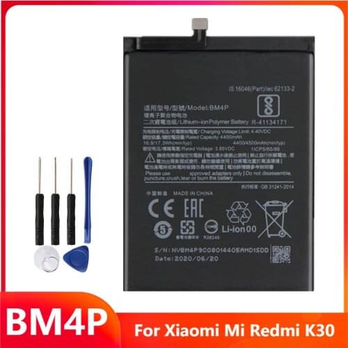 Xiao Mi Original Replacement Phone Battery BM4P For Xiaomi Mi Redmi K30 Hongmi K30 Rechargable Batteries 4500mAh With Free Tools