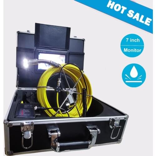 23mm Waterproof Endoscope Lens Drain Pipe Inspection Camera Industrial Video Borescope System 7inch Mmonitor