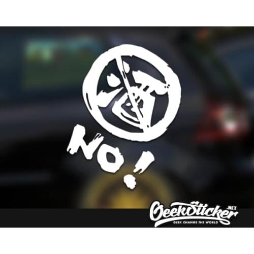 Don't drink Japanese Style Kanji Waterproof Reflective Universal Body Sticker Vinyl Warning Stickers Motorcycle