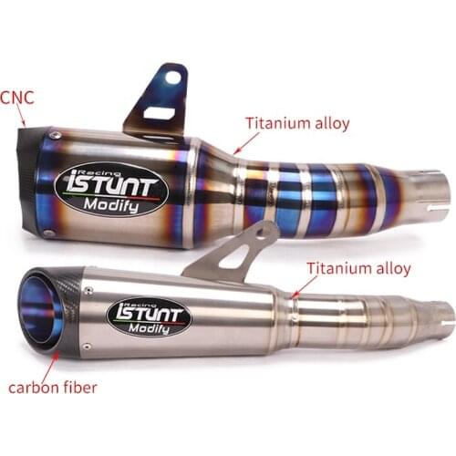 For Ninja 400 Z400 2018 - 2020 Motorcycle GP Exhaust Muffler Titanium Alloy Racing Exhaust escape Moto Mid Link Pipe