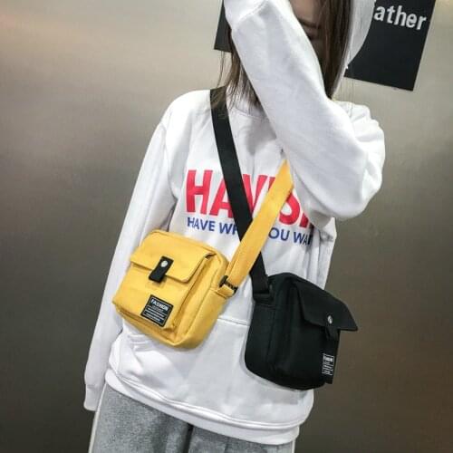 Womens Canvas Bag Japanese Department Harajuku Windsuit Messenger Crossbody Bag Korean Students Shoulder Bags Female Bag