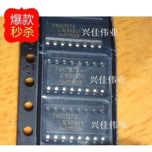 10PCS 74HC137 74HC137D SOP16 new original authentic decoder and demultiplexer inverters