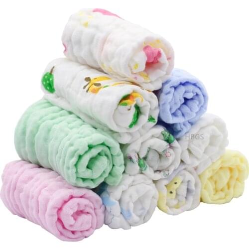 100% Cotton Newborn Baby Towels Saliva Towel Nursing Toalla Baby Boys Girls Washcloth Handkerchief Bebe Toalha