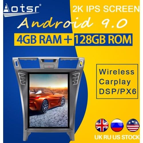 128GB ROM For Lexus LS 460 LS600h 2006 2007 2008-2012 Android 9.0 Tesla Style PX6 Carplay Car GPS Navigation Multimedia Player