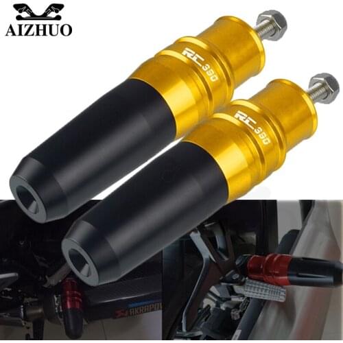 FOR RC390 2013-2020 Motorcycle Exhaust Slider Crash Protector Frame Crash Pads RC 390 2019 2018 2017 2016 2015 CNC Aluminum