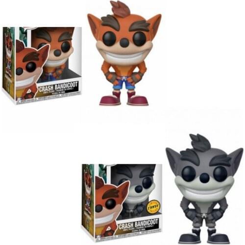 FUNKO Crash Bandicoot 273# Grey Doll Limited Edition Model Ornament Vinyl Action Toy Figures Dolls Collection Models Toys