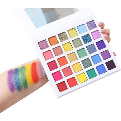 Custom Logo 5pcs Beauty Glazed Eyeshadow Palette 30 Colors Shadows Palett Glitter Highlighter Make Up Pigment Matte Eye Shadow