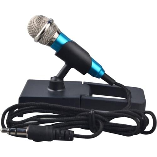 Mini 3.5mm Wired Handheld Microphone Singing Karaoke Recording Mic for IOS iphone and Android Samsung LG HTC Smartphone MIC