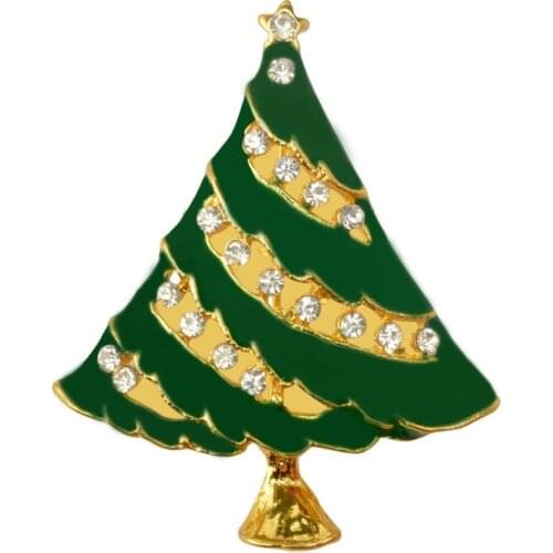 Fashionable Christmas Tree Brooches For Women Vintage Broches Mujer Collar Lapel Pins Clothes Accessories For Bestfriends