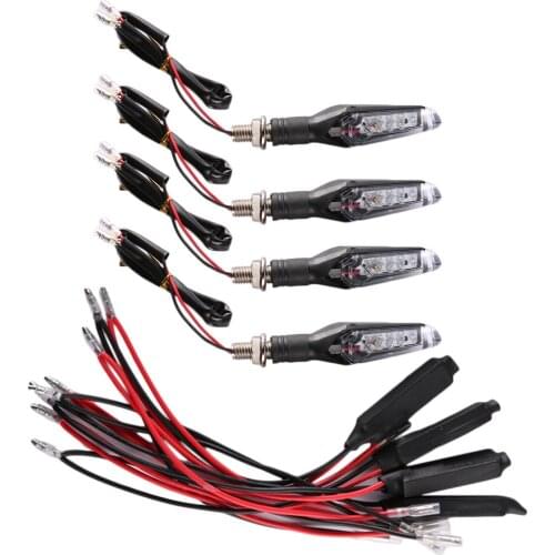 Motorcycle Steering Lamp 9 LED Strip/1LED Blade Modified General Signal Light With LED Decoder Set Motorcycle Accessories