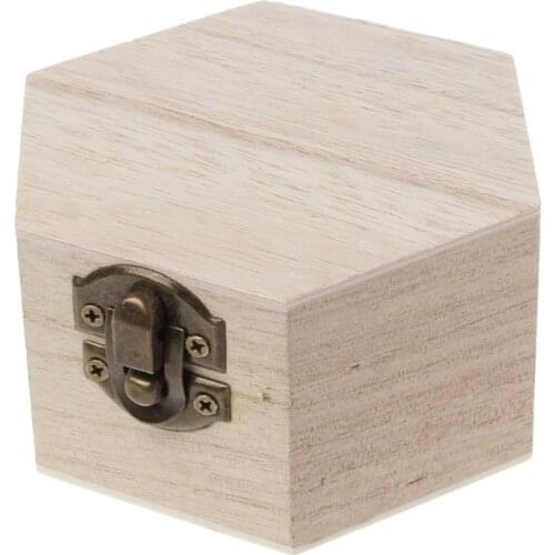 1 Pc Unfinished Natural Wood Box Plain Wooden Earrings Necklace Bracelet Bangle Jewelry Storage Painting Art DIY Craft Making