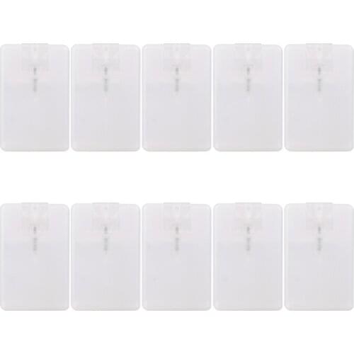 10pcs 20ml Perfume Empty Spray Random Cosmetic Container Portable Perfume Essential Bottle Card Shape Beauty Essential Travel