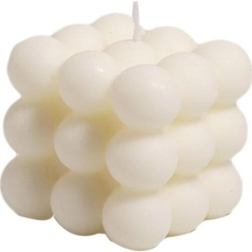 Bubble Cube Scented Candle Wax Aromatherapy Small Candela Home Decor Birthday Gift Props Photography Q8B3