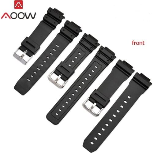 AOOW Generic Watchband for Casio g-shock Rubber Waterproof Sport Watch Strap Bands for Casio g-shock 9052 5600 6900 series belts