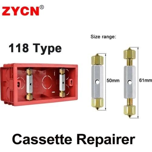 Cassette Repairer 118/120 Type Wall Mount Switch Box Repair Tool Adjustable Length Bracket Lever Socket Support Rod Screw Wrench