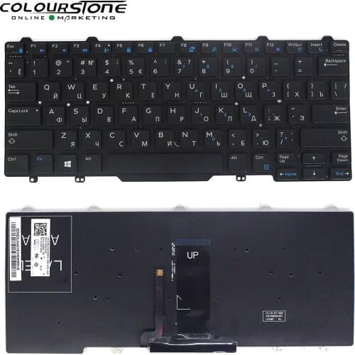 RU Laptop Keyboard For DELL Latitude 3340 3350 5488 5480 5490 MP-13L78RU6442 Russia black Notebook Keyboard With Backlit