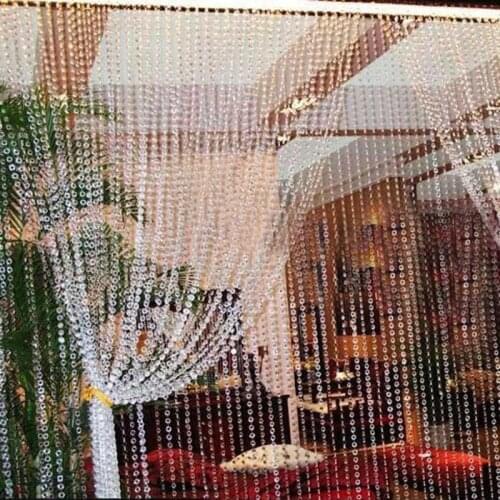 1 Roll 99FT 30M Beads Curtains Acrylic Crystal Curtain Octagonal Bead Curtains on the Door Festive Party Home Wedding Decoration