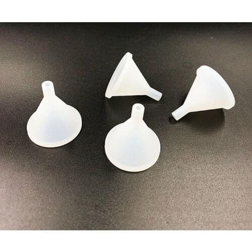 10Pcs Mini Silicone Funnel for Transfer Liquid Oil Perfume Diffuser Bottle Molds