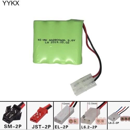 2800mAh 9.6V Ni-MH battery for Remote Control Toys Cars Trucks Tank Guns lighting facilities RC TOYS AA 9.6V pack battery X type