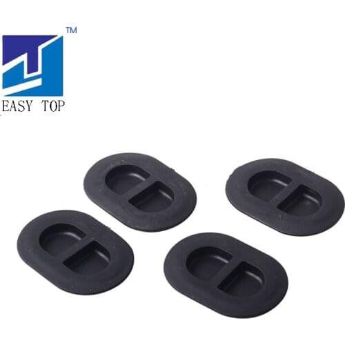4 Pieces Oval Floor Pan Drain Plug for 2014-2018 Jeep Wrangler JK & JL(Black)