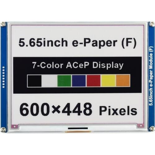 5.65inch e-Paper Module (F),ACeP 7-Color E-Paper E-Ink Display Module, Ideal for price tags, shelf labels, industrial instrument
