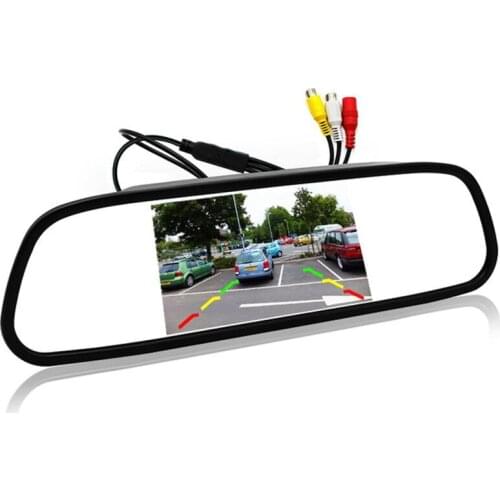 5 inch Digital Color TFT 800x480 LCD Car Parking Mirror Monitor 2 Video Input For Rear view Camera Parking Assistance System