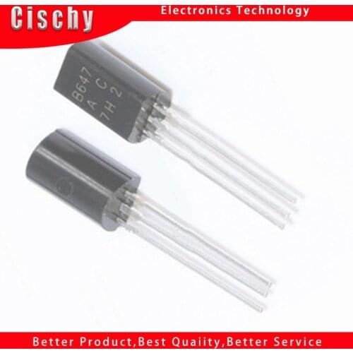 50pcs 2SD667AC + 2SB647AC TO-92L 2SD667 2SB647 D667AC B647AC D667 B647 Transistor Silicon Epitaxial