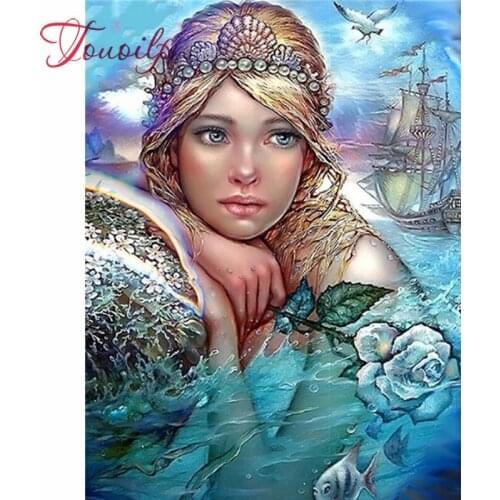 5d diamant broderie vente fille diamant mosaïque Portrait pleine perceuse carré diamant peinture point de croix Kit décor