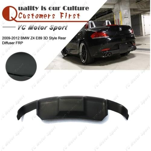 Car Accessories FRP Fiber Glass 3D Style Rear Diffuser Fit For 2009-2013 Z4 E89 Rear Diffuser Lip Splitter
