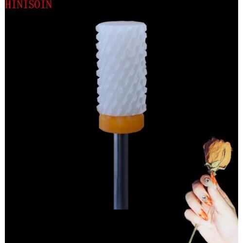 White Ceramic Nail Drill Bit - Large Barrel Bit - XXC(0079.066)